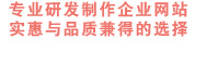 網站建設業專業企業，實惠與品質兼得的選擇！